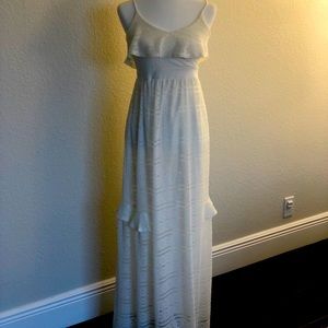 White Maternity Maxi Dress